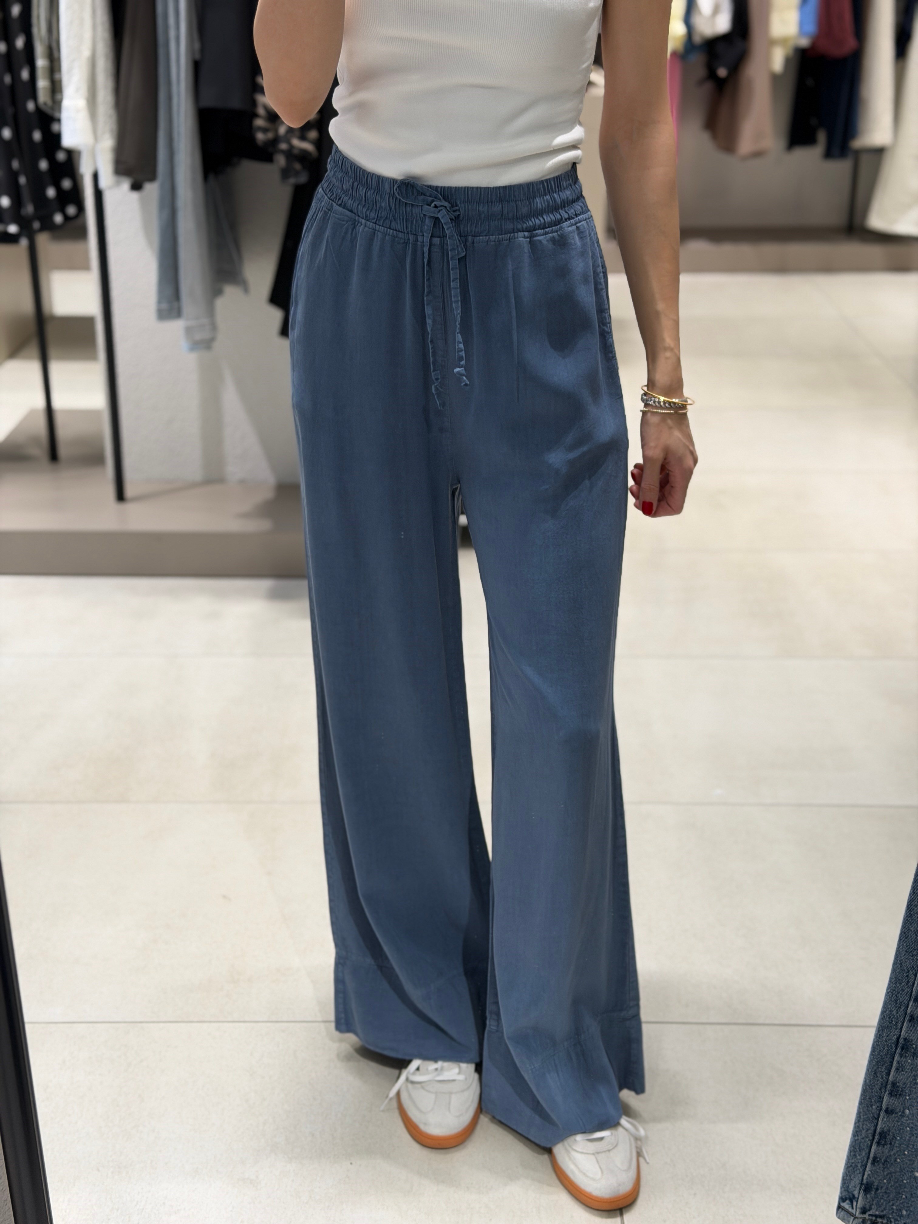 Dubble Paça Tensel Pantolon MAVİ