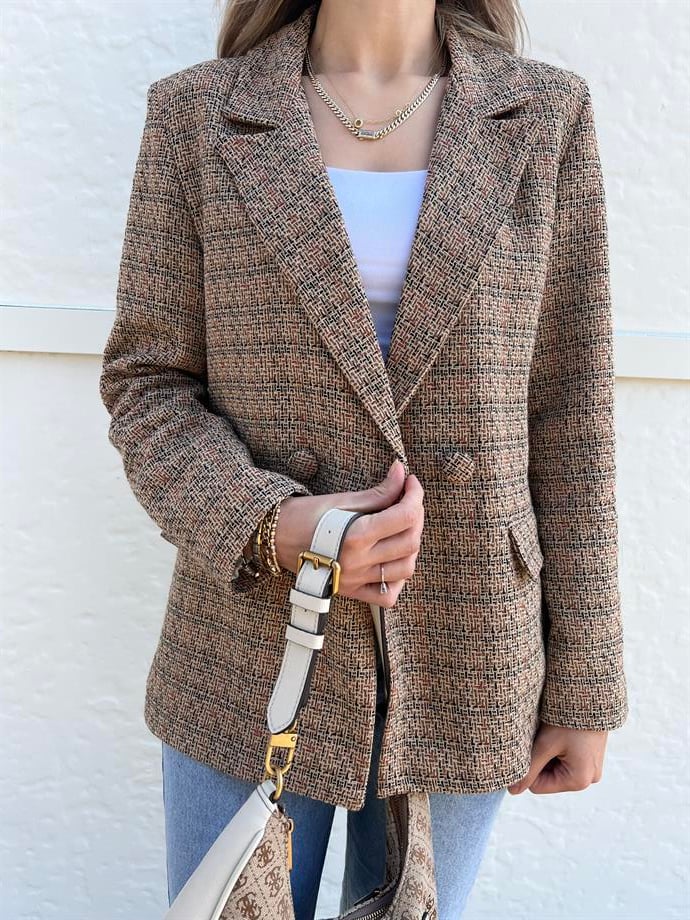 ETNİK DESEN BLAZER CEKET