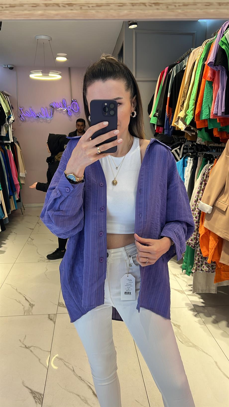 FSP DİKİŞLİ TENSEL GÖMLEK