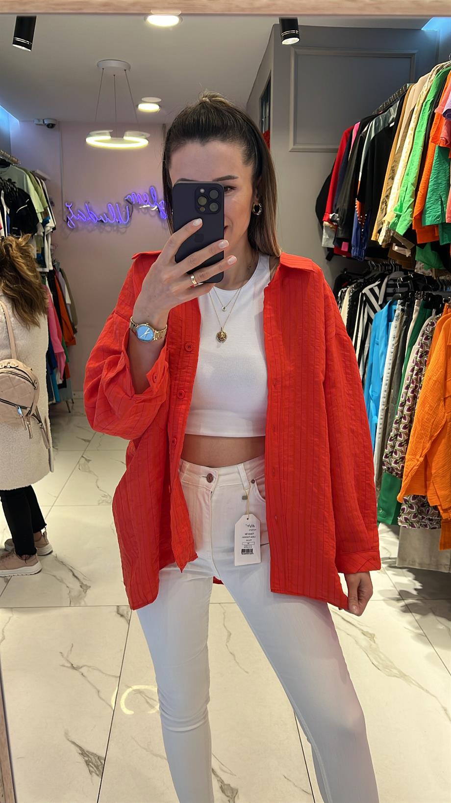 FSP DİKİŞLİ TENSEL GÖMLEK