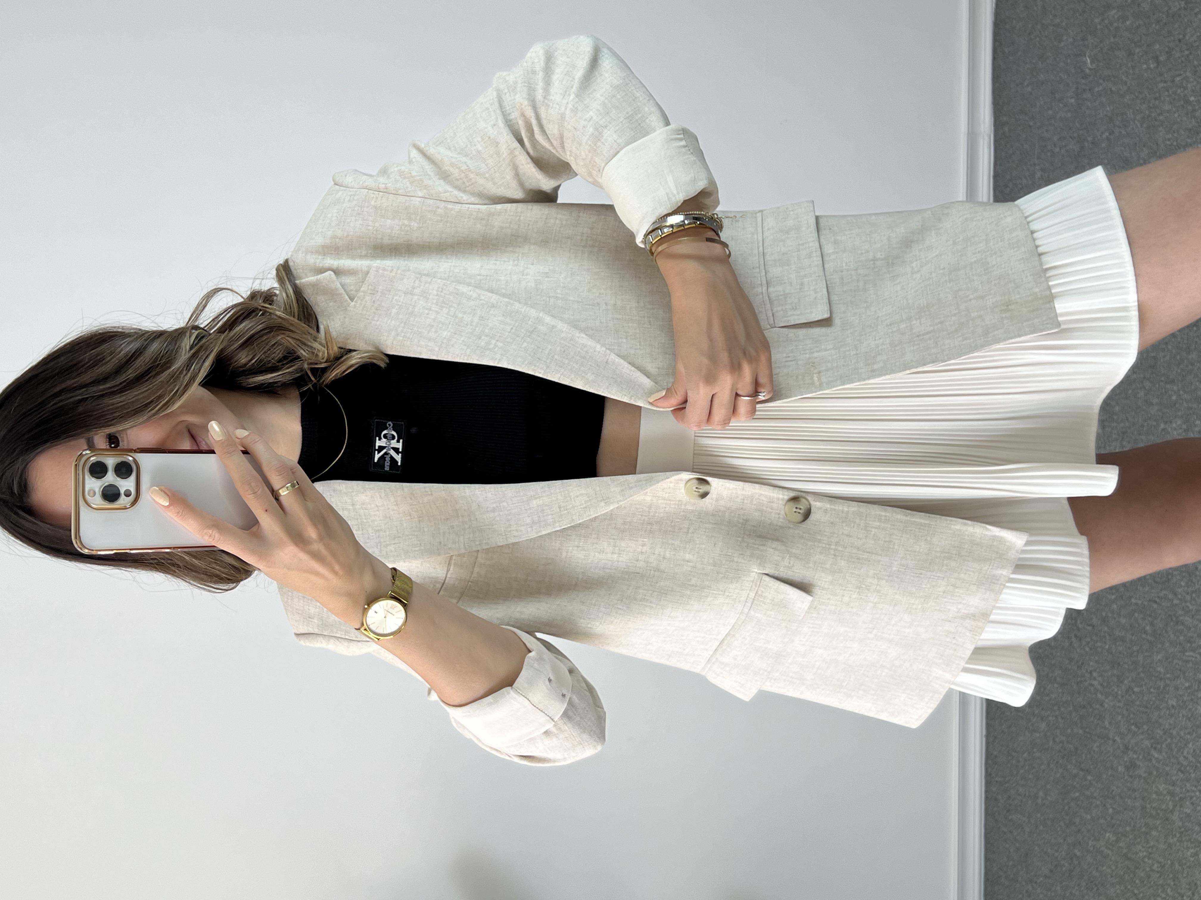 Ham Keten Blazer Ceket