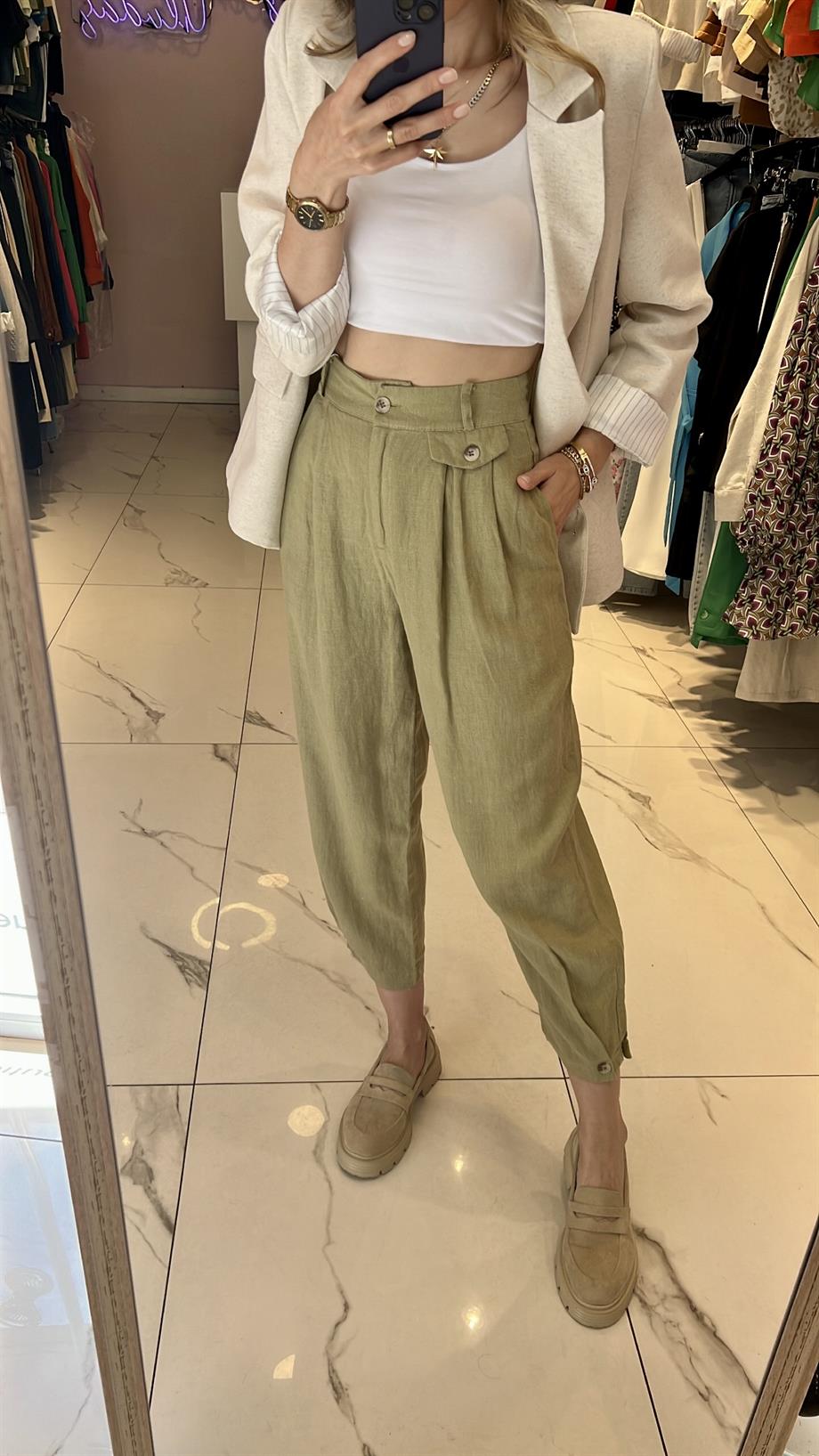 NMS KETEN ŞALVAR PANTOLON