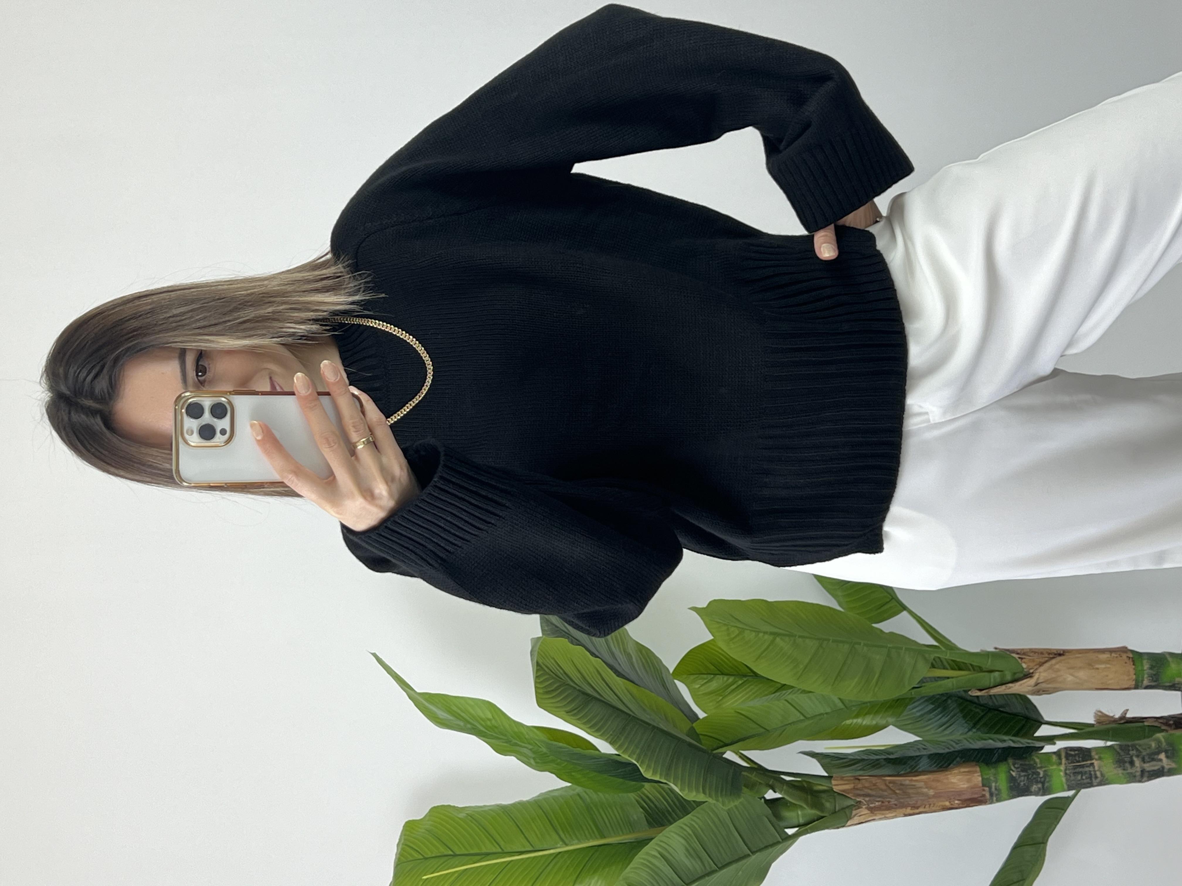 Orjinal Marka Siyah kazak 