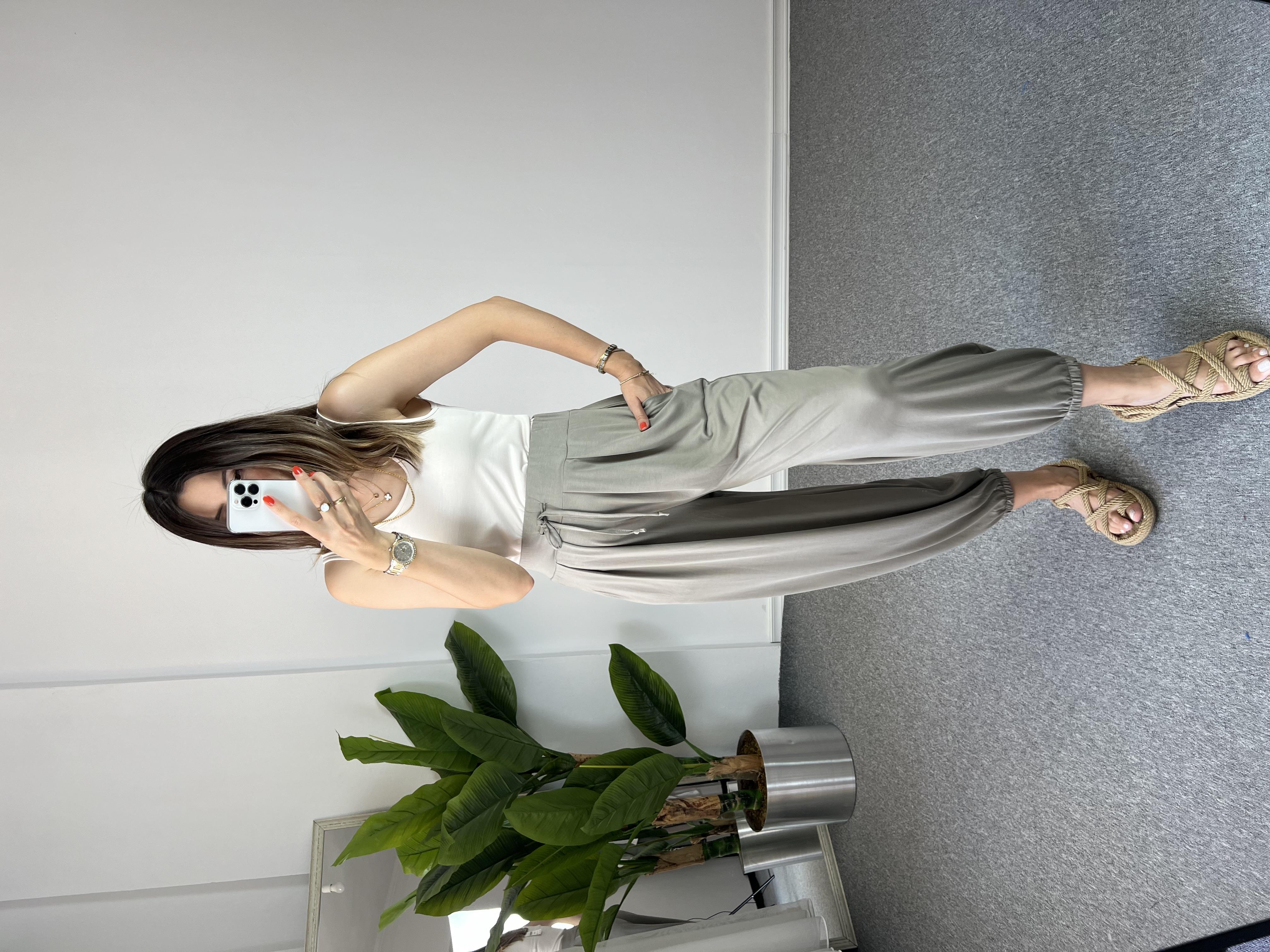 Paçası Lastikli Modal Şalvar