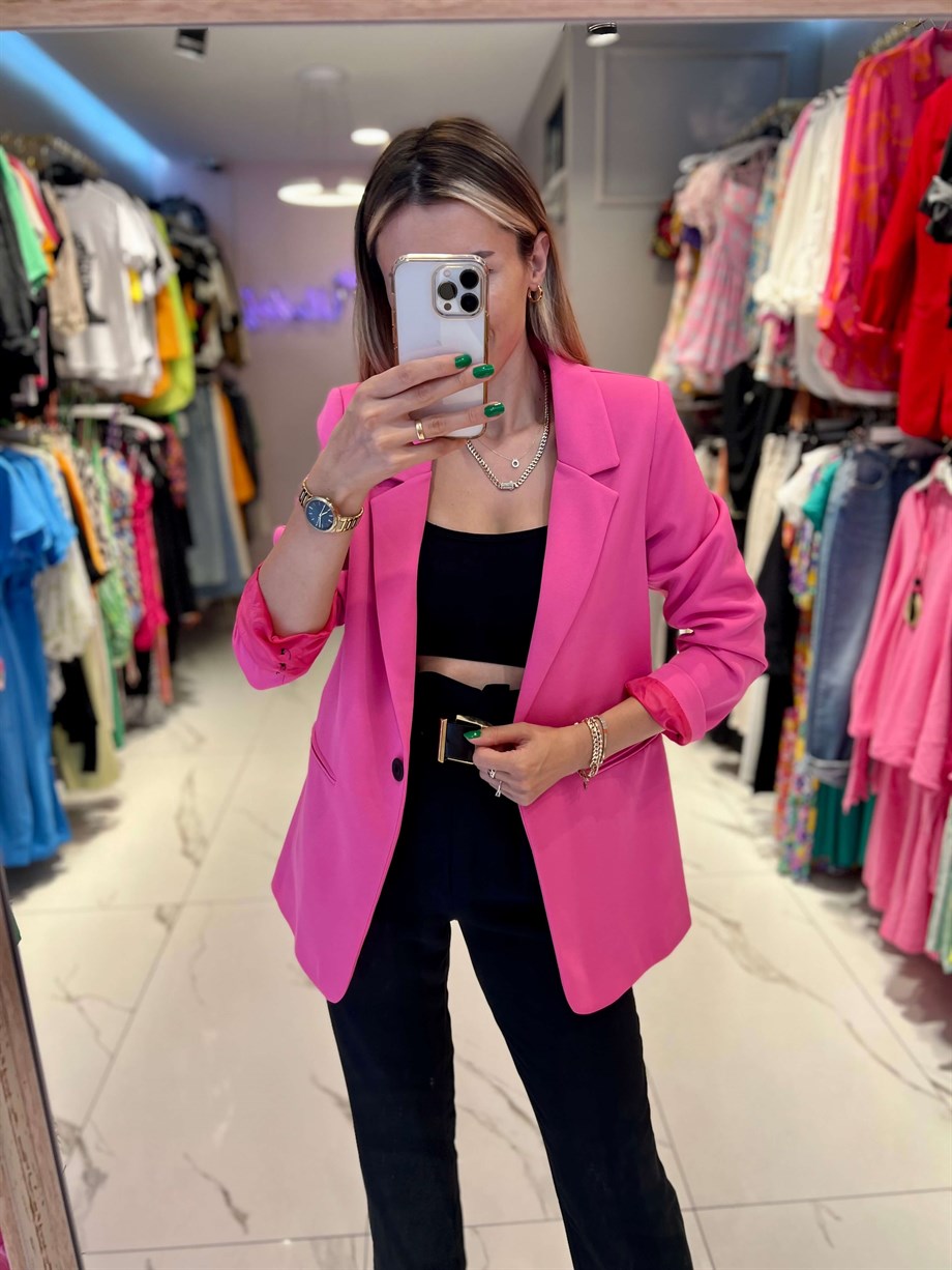 Pembe Blazer Ceket | Özlem Uludağ Boutique