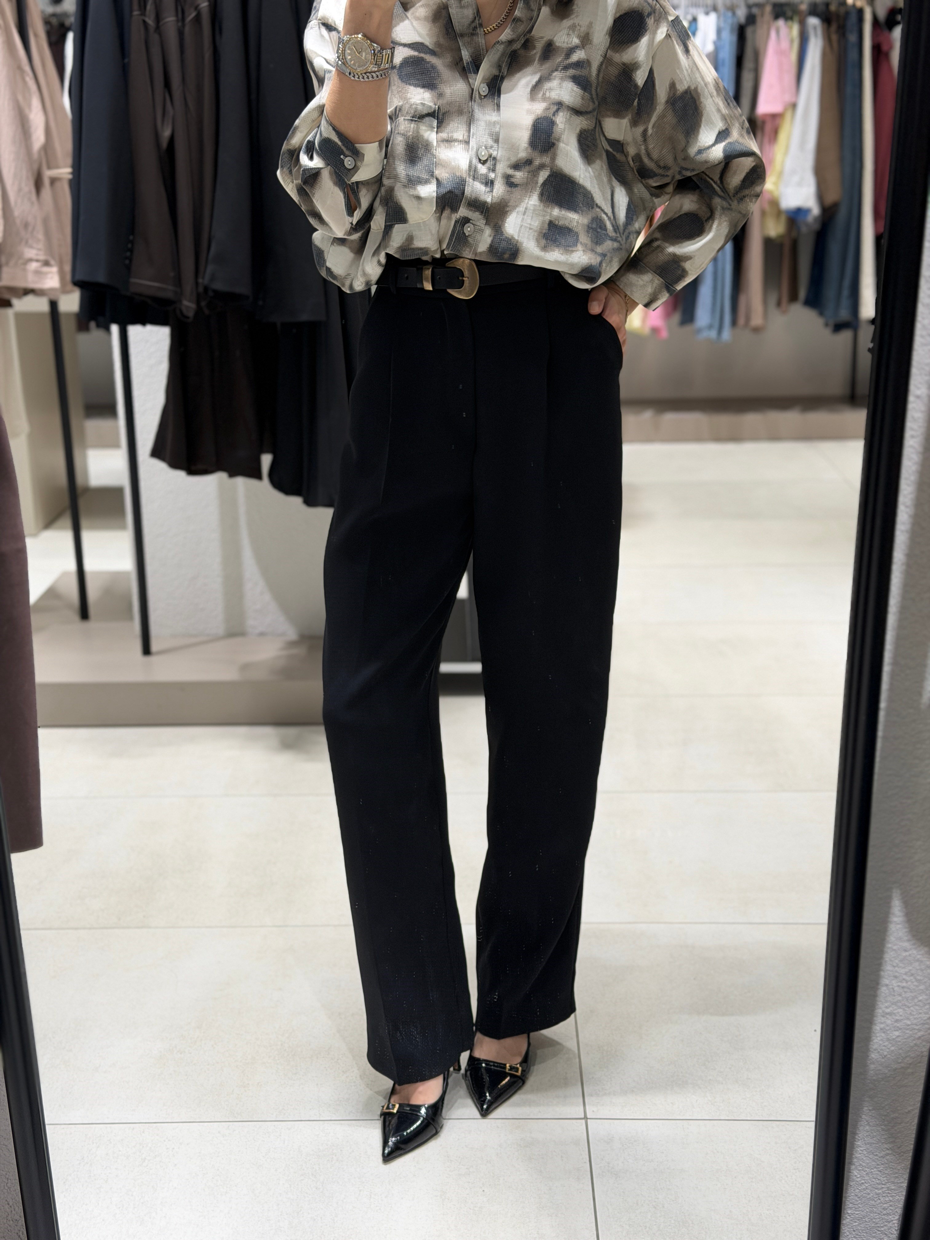 Premium Palazzo Pantolon SİYAH