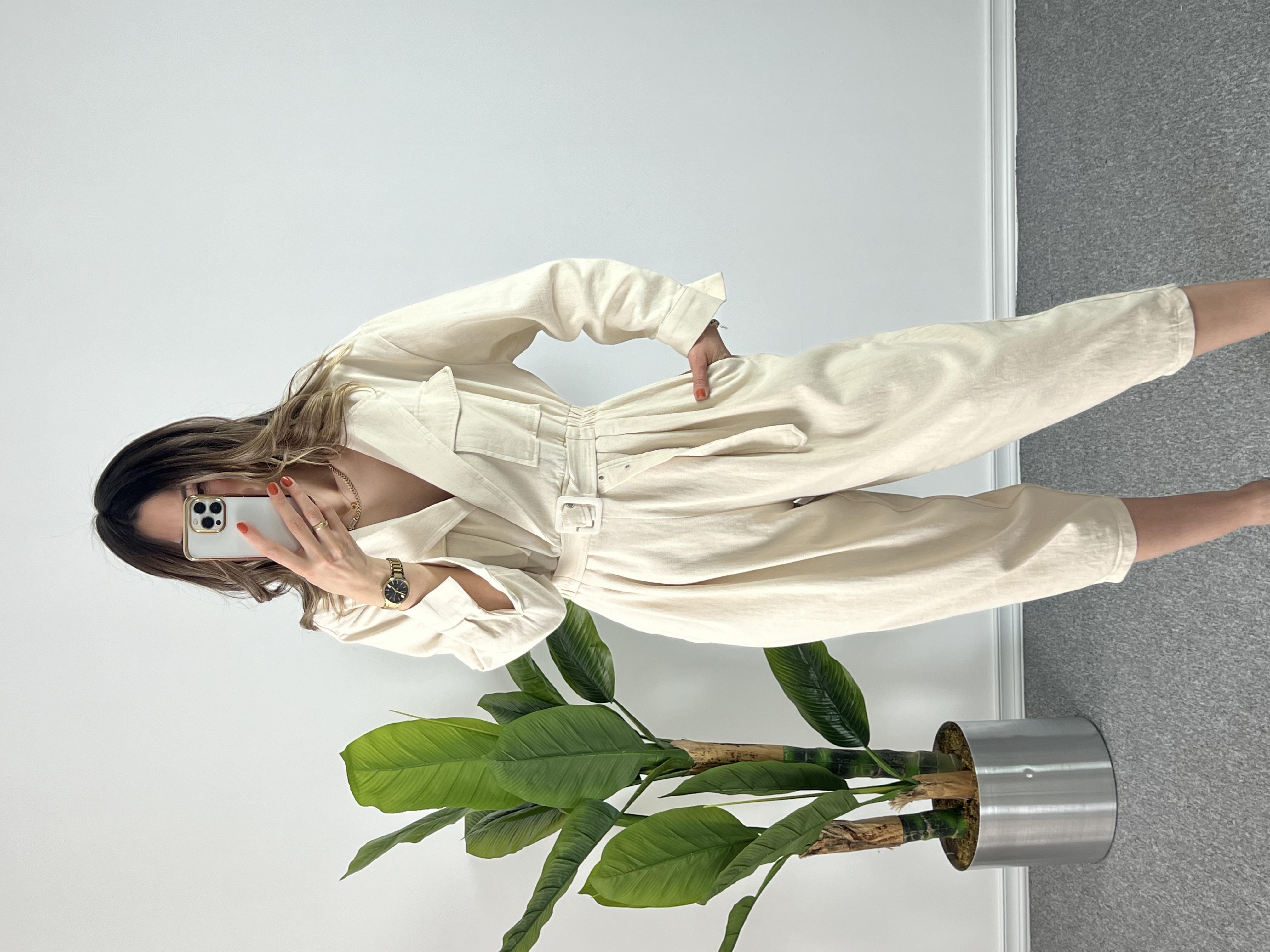 Şalvar Model Krem Tulum