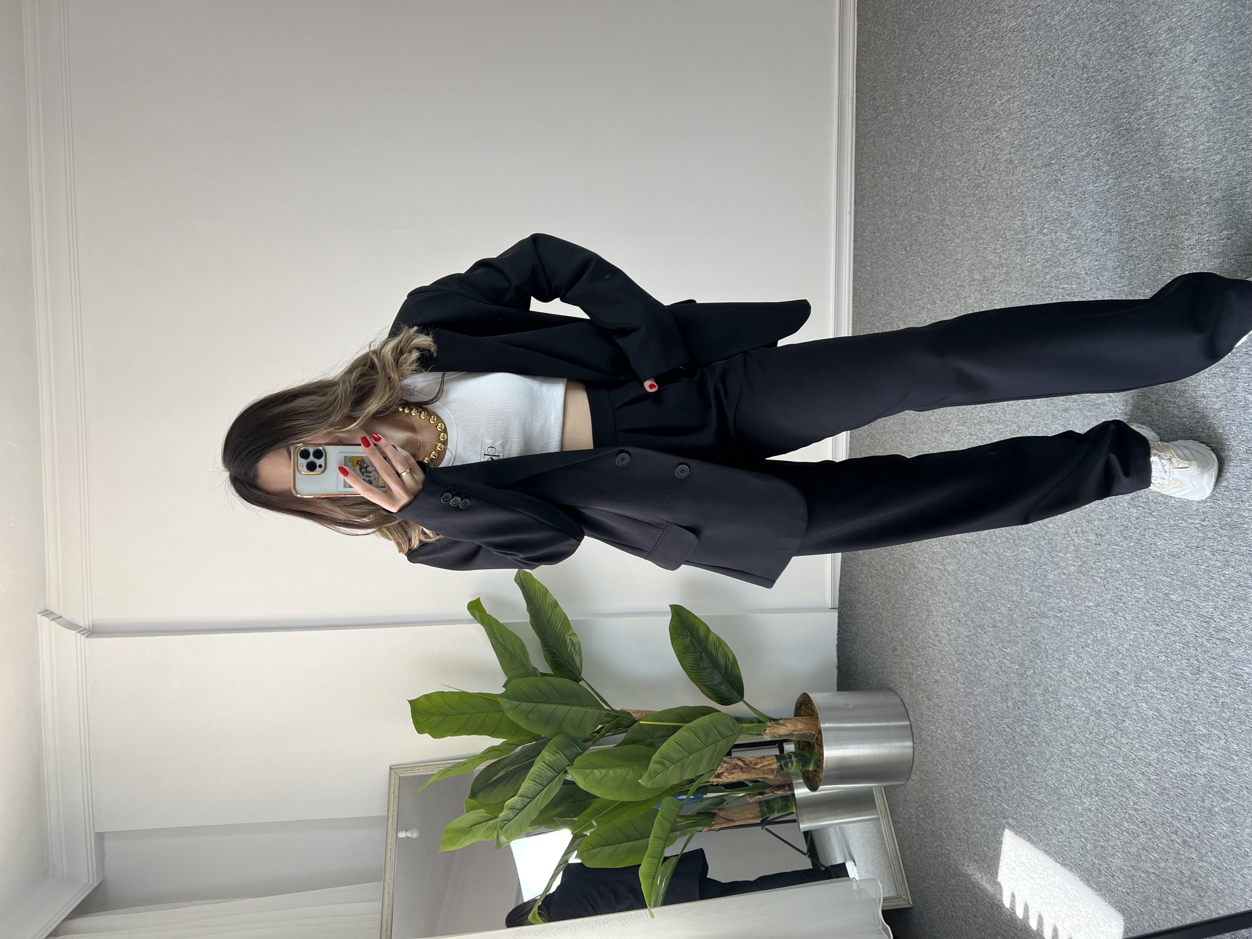 Siyah Owersize Zr Model Takım