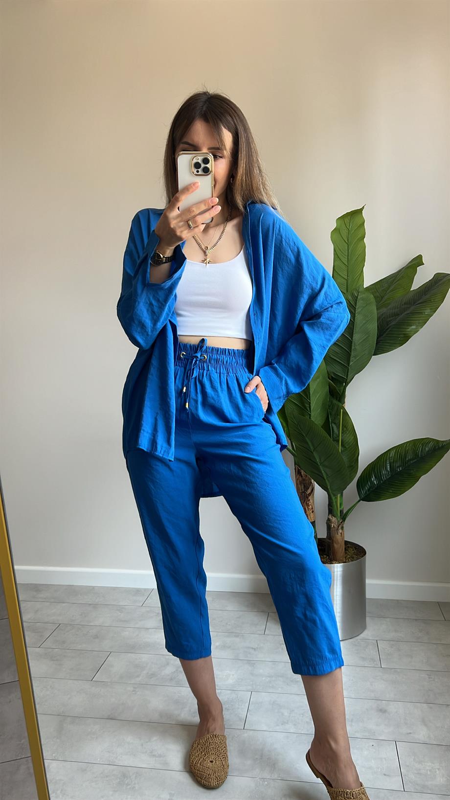 TENSEL GÖMLEK PANTOLON TAKIM