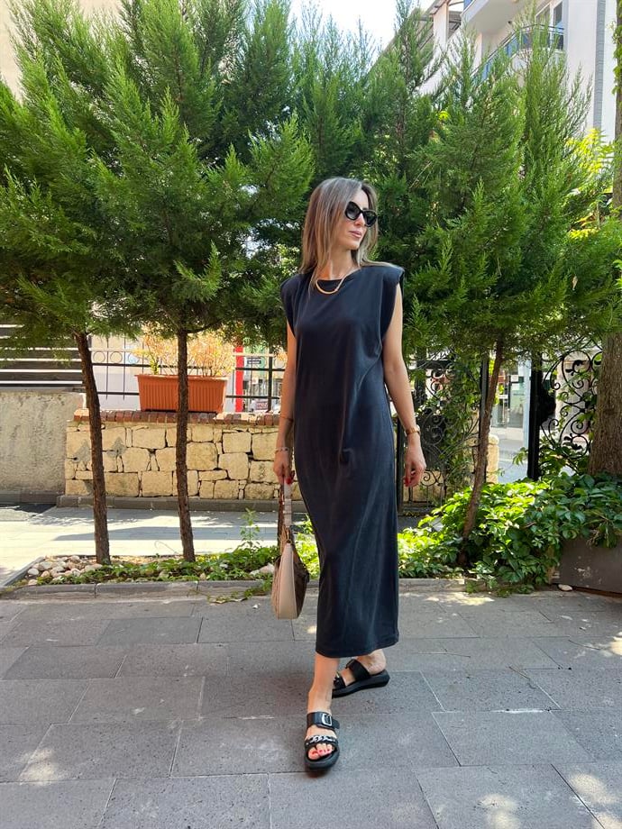 VATKALI MİDİ BOY ELBİSE