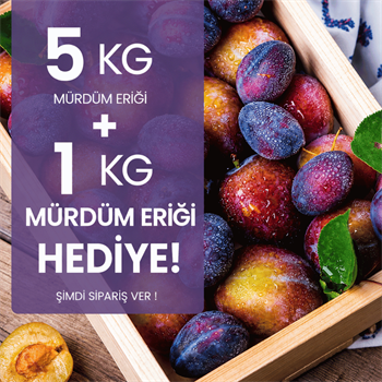 5 kg Mürdüm Eriği Alana 1 kg HediyeMeyve Sebze