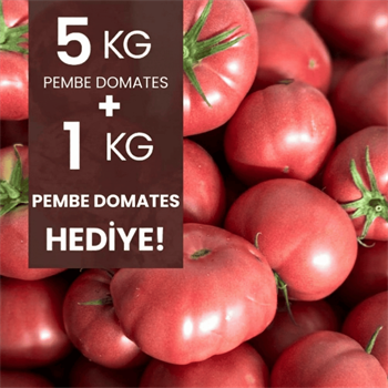 5 kg Pembe Domates alana 1 Kg  HediyeSebzeler ve Yeşillikler