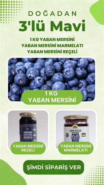 Doğadan Yaban Mersini Seti