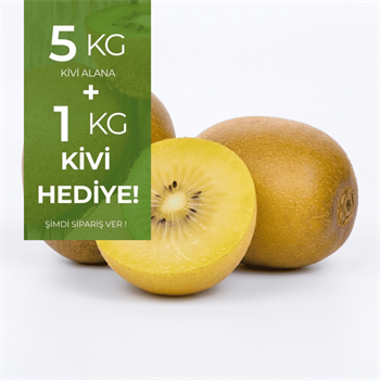 Jumbo Boy Yerli Sarı Kivi 5 kg  Alana 1 kg HediyeMeyve Sebze