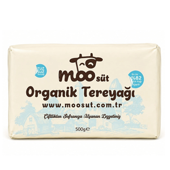 Moosüt Organik Tereyağı 500 grSüt Yoğurt Peynir Tereyağ