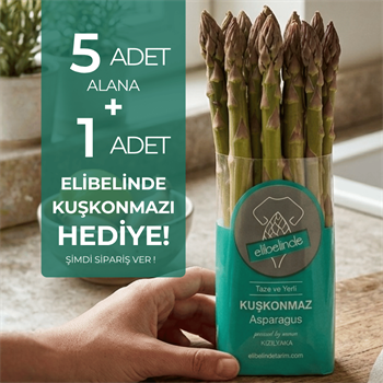 Organik Taze Kuşkonmaz 5 adet alana 1 adet hediyeSebzeler