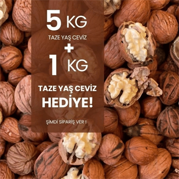 Taze Ceviz (Yaş Ceviz) 5 kg alana 1 kg HediyeMevsim Meyveleri