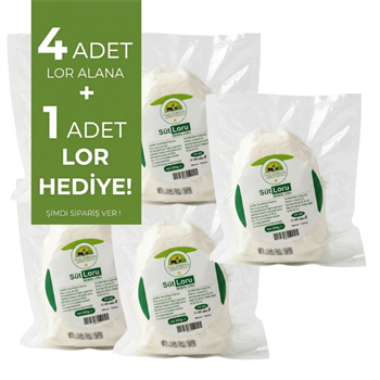 Taze Dükkan Bebek Loru 4 Adet Alana 1 Adet Hediye 250-270 g x 5Bebek Süt Ürünleri