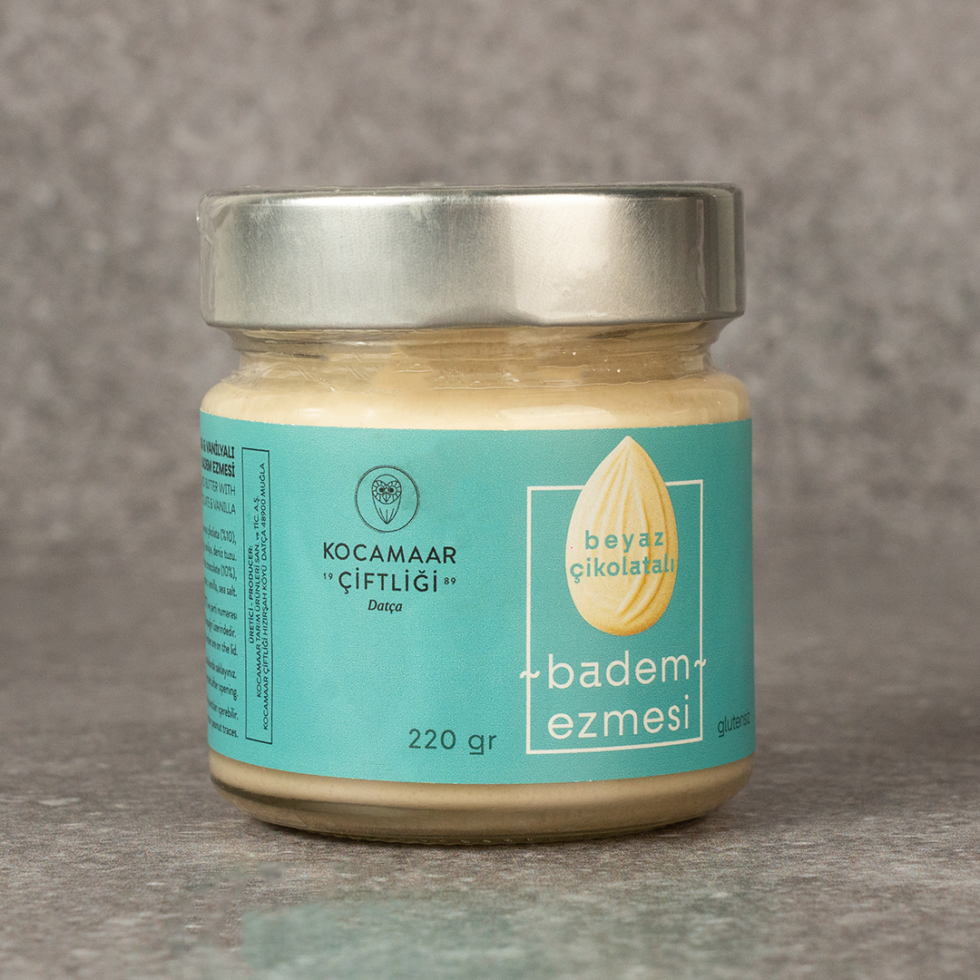 Kocamaar Çiftliği Beyaz Çikolatalı & Vanilyalı Badem Ezmesi 220 gr