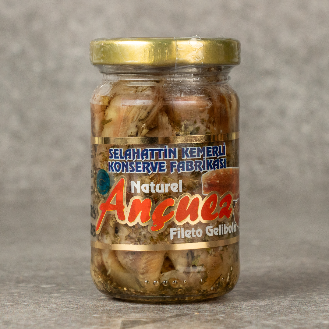 Selahattin Kemerli Garnitürlü Zeyninyağlı Ançuez Cam Kavanoz 100g