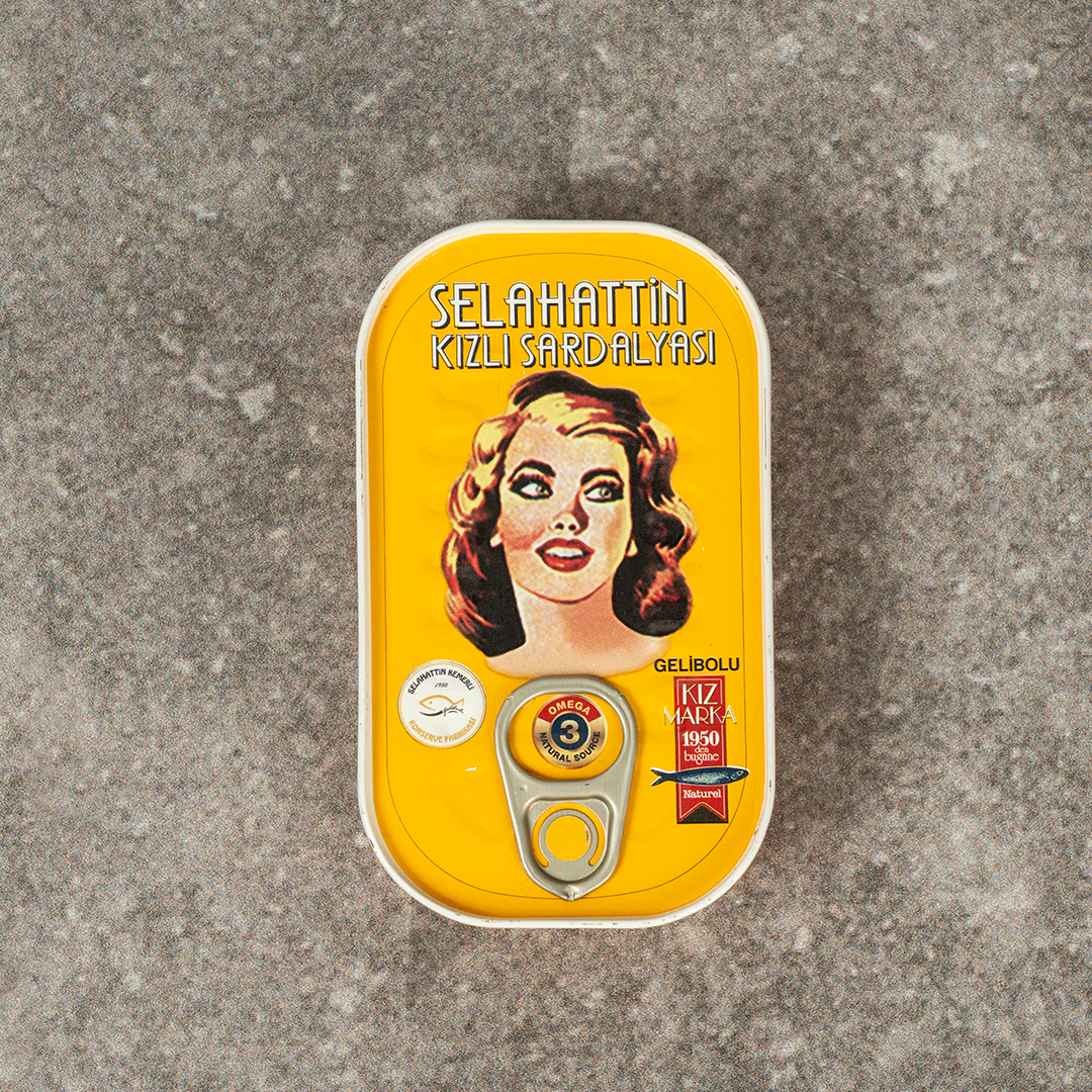 Selahattin Kemerli Kızlı Marka Sardalya Konserve 125g