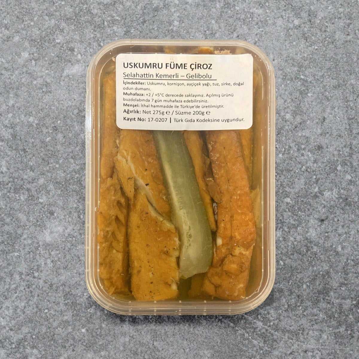 Selahattin Kemerli Uskumru Füme Çiroz 275g