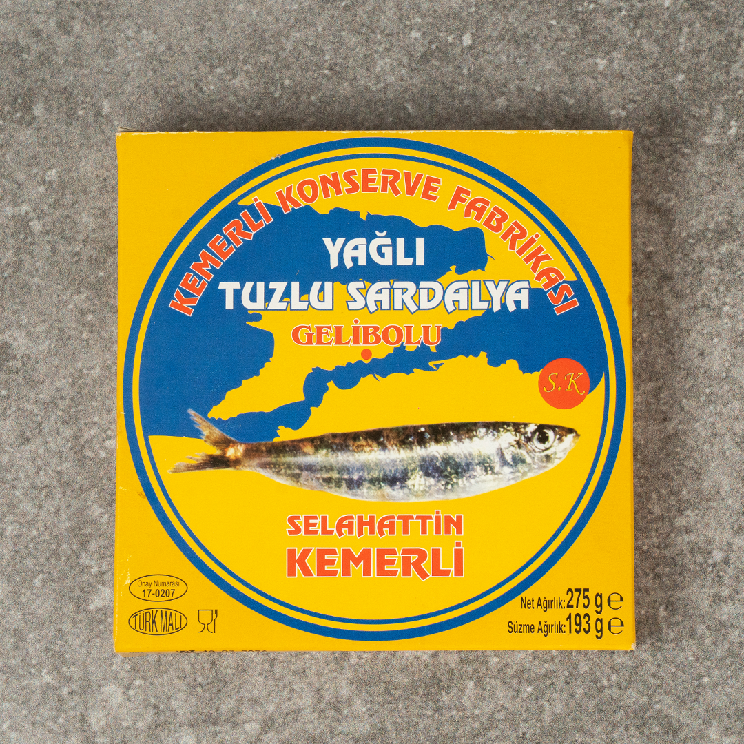 Selahattin Kemerli Yağlı Tuzlu Sardalya Teneke 275g