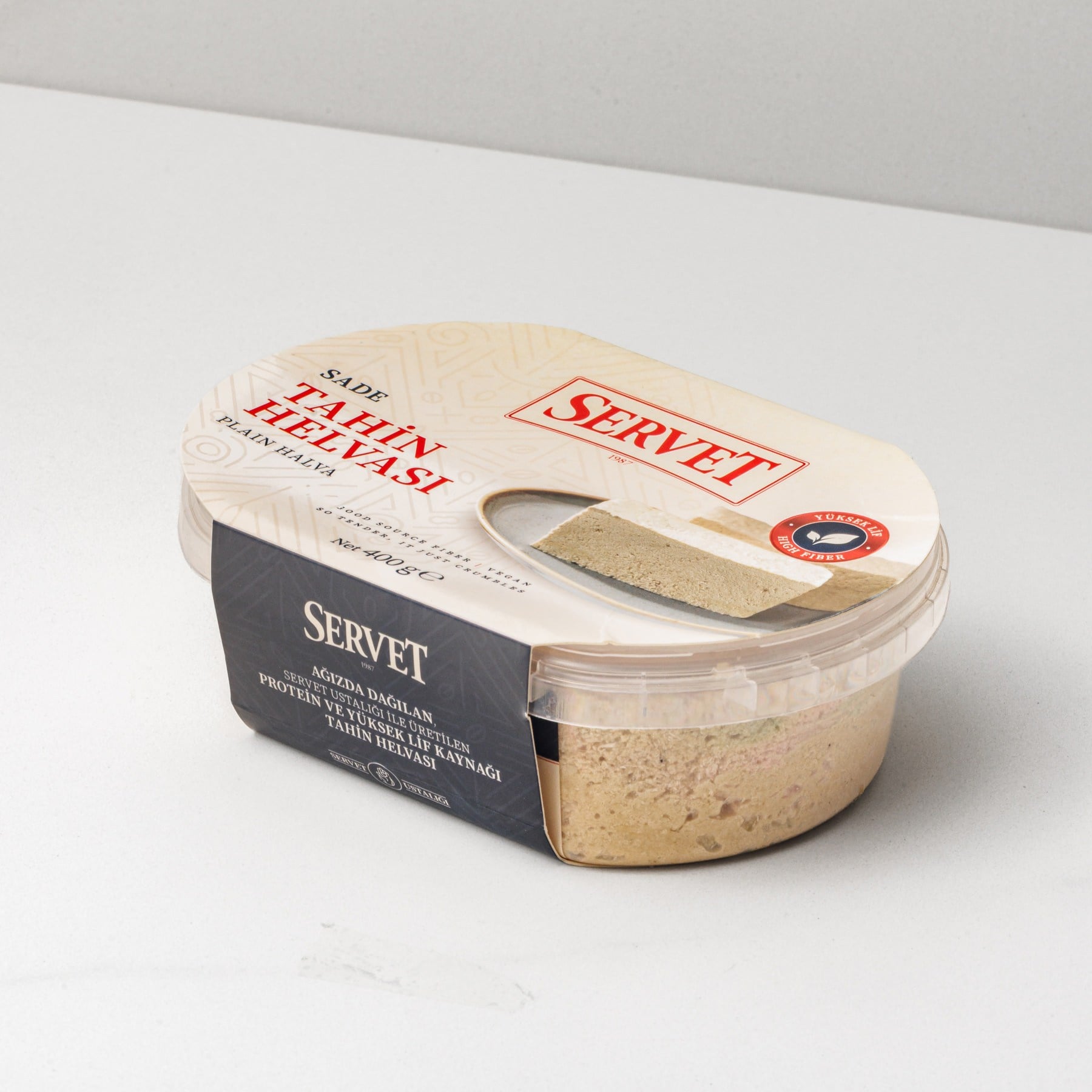 Servet Rafine Şeker İlavesiz - Sade Taze Tahin Helvası 400 gr