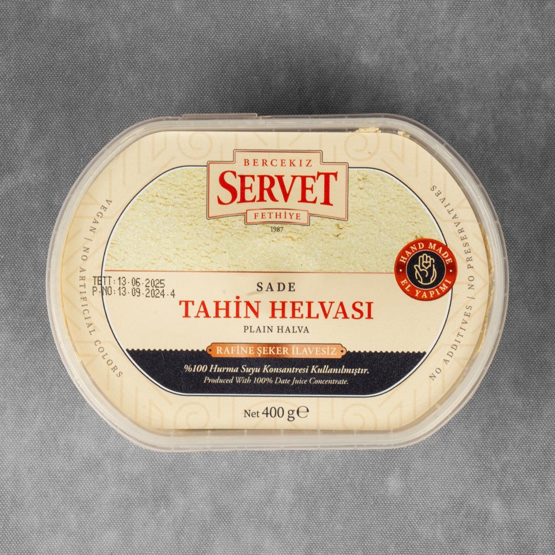 Servet Rafine Şeker İlavesiz - Sade Taze Tahin Helvası 400 gr