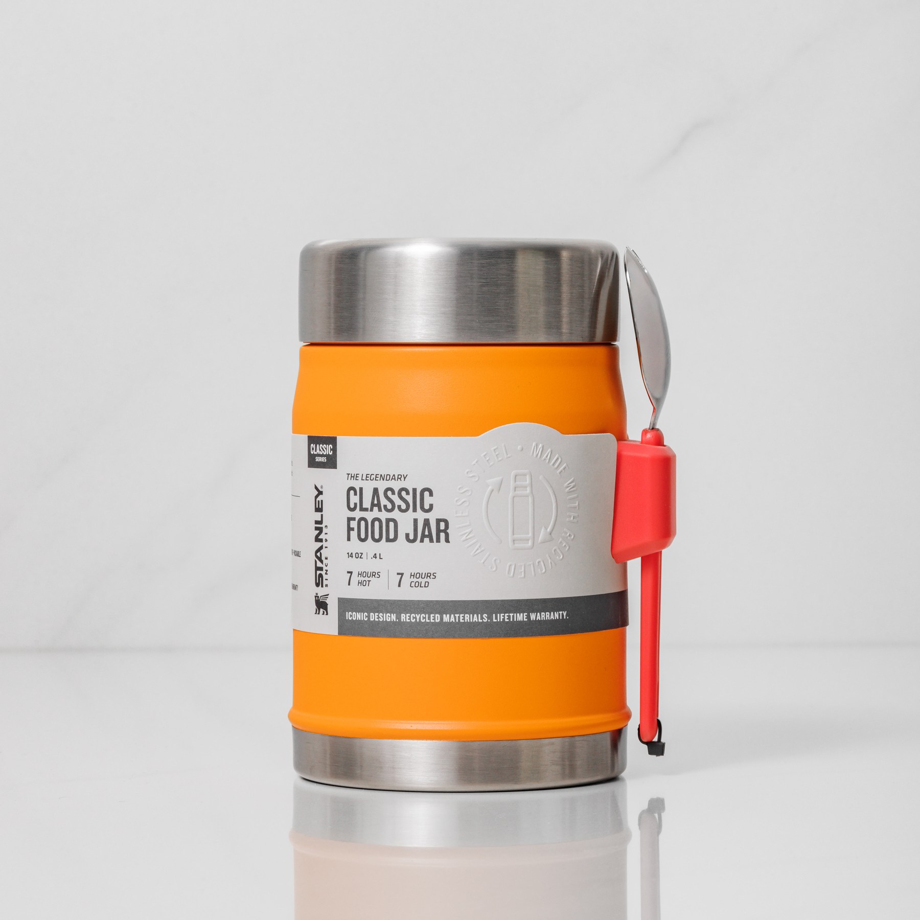 Stanley Klasik Kaşıklı Yemek Termosu 0.4L Turuncu