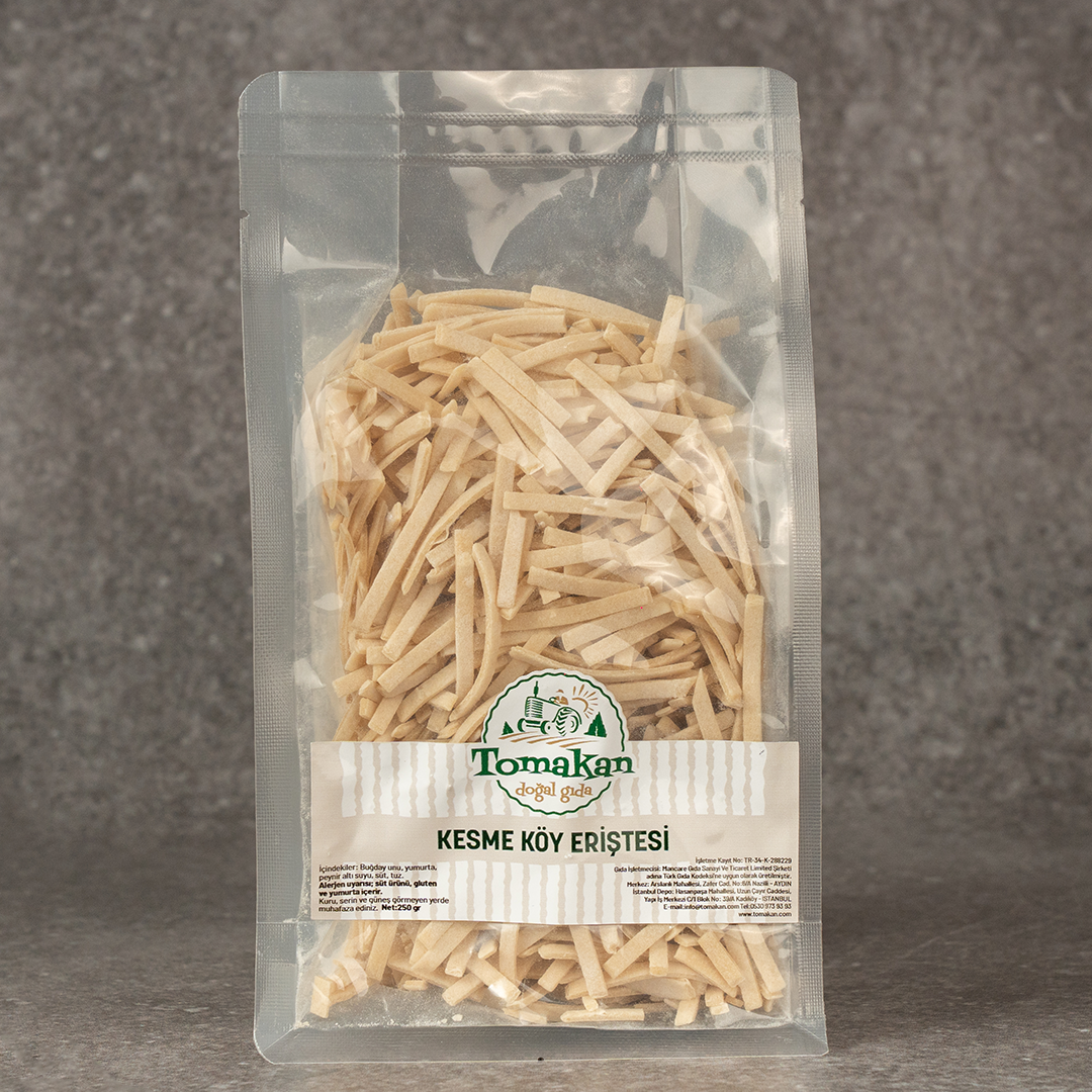 Tomakan Aydın Köy Eriştesi Sade (Elde Kesme) 250g