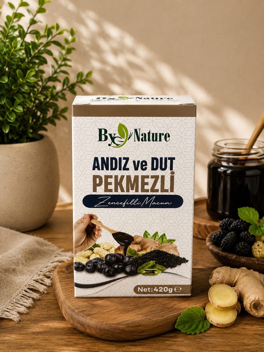 ANDIZ DUT PEKMEZLİ ZENCEFİLLİ MACUN