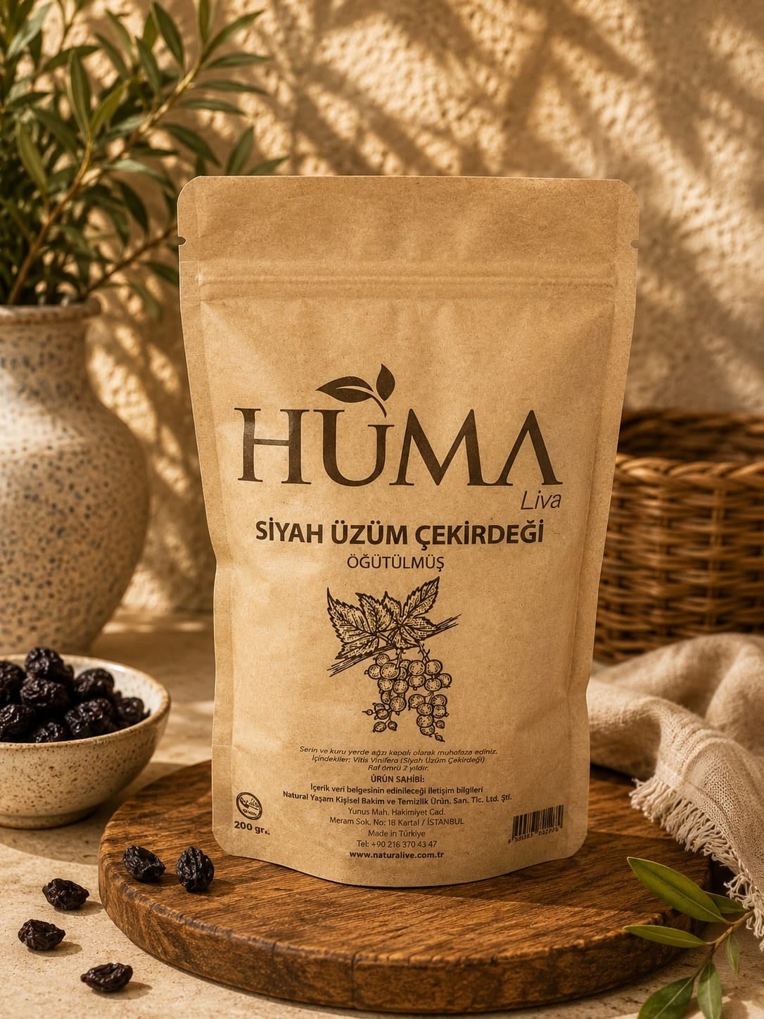 HUMA SİYAH ÜZÜM ÇEKİRDEĞİ