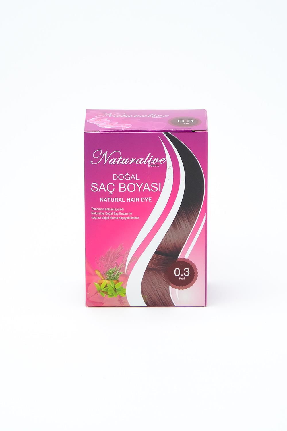 NATURALİVE DOĞAL SAÇ BOYASI KIZIL