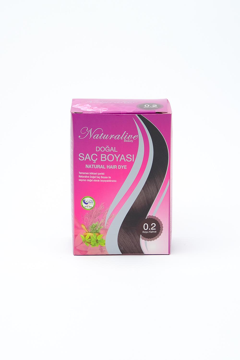 NATURALİVE DOĞAL SAÇ BOYASI KOYU KAHVE