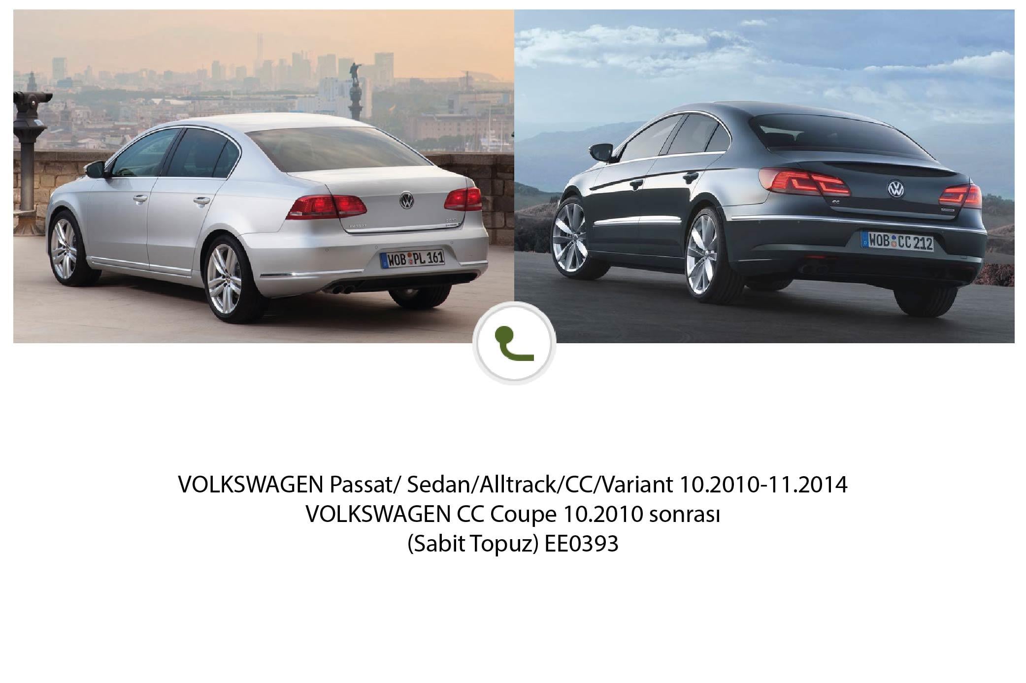 VOLKSWAGEN Passat Sedan/Alltrack/CC/Variant 10.2010 -11.2014 (Sabit Topuz)