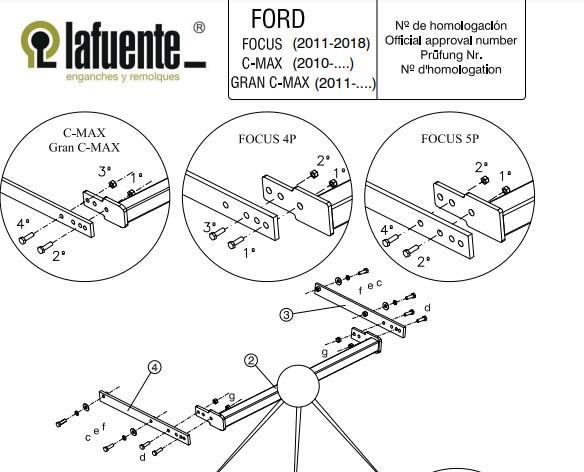 Focus Hb/Sedan 2011-2018 | C-Max 2010- | Grand C-Max 2011- (Sabit Topuz)