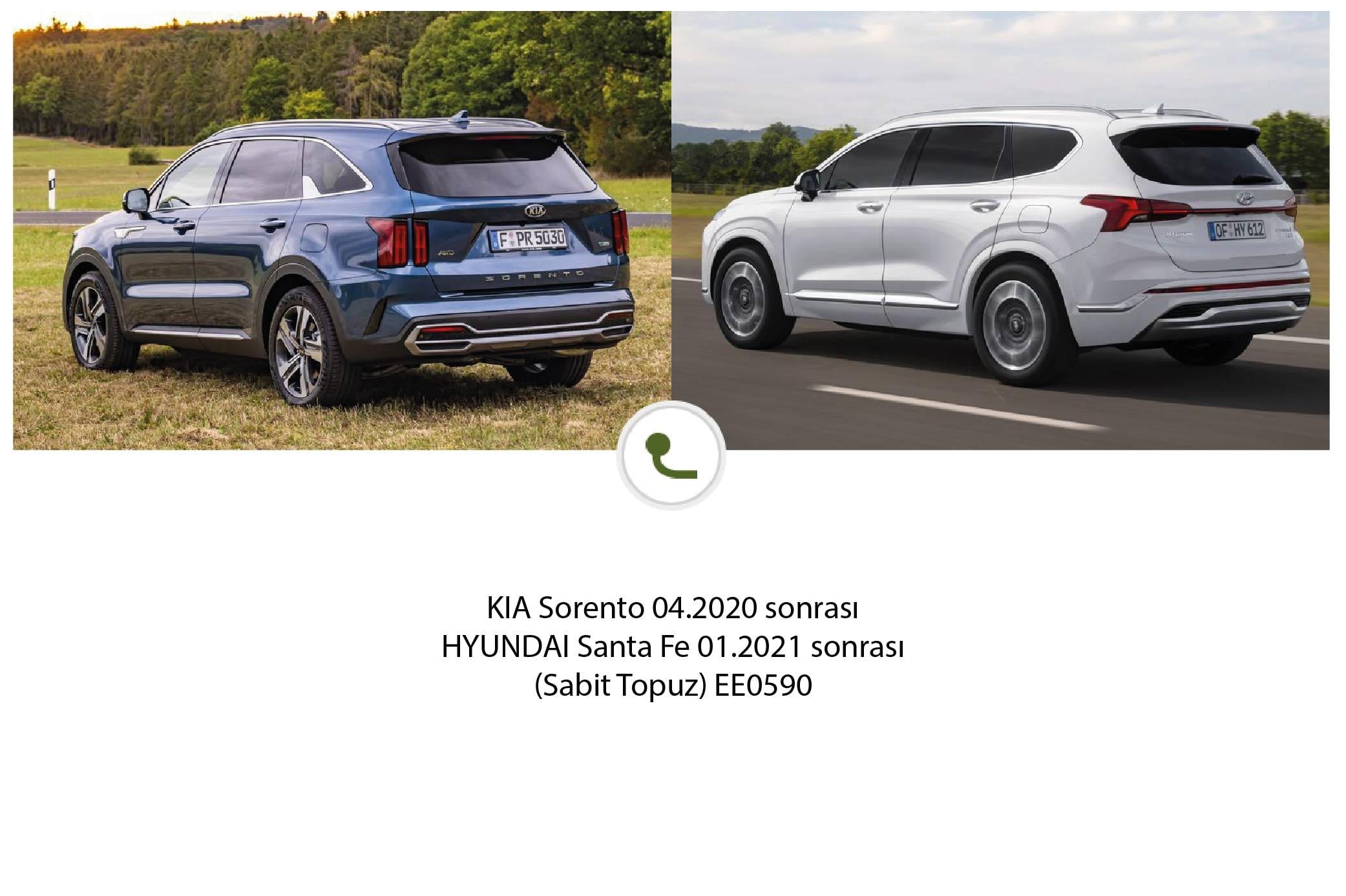 KIA Sorento  04.2020 sonrası (Sabit Topuz)