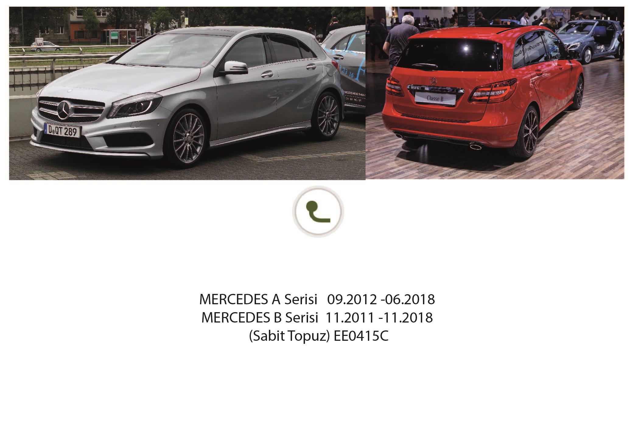 MERCEDES B Serisi  11.2011 -11.2018 (Sabit Topuz)