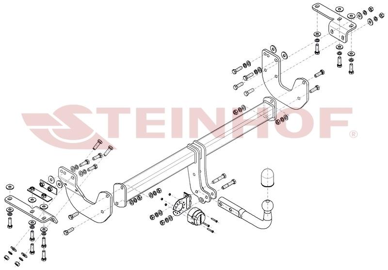 NISSAN X-Trail T32 01.2016-01.2022 (Sabit topuz)