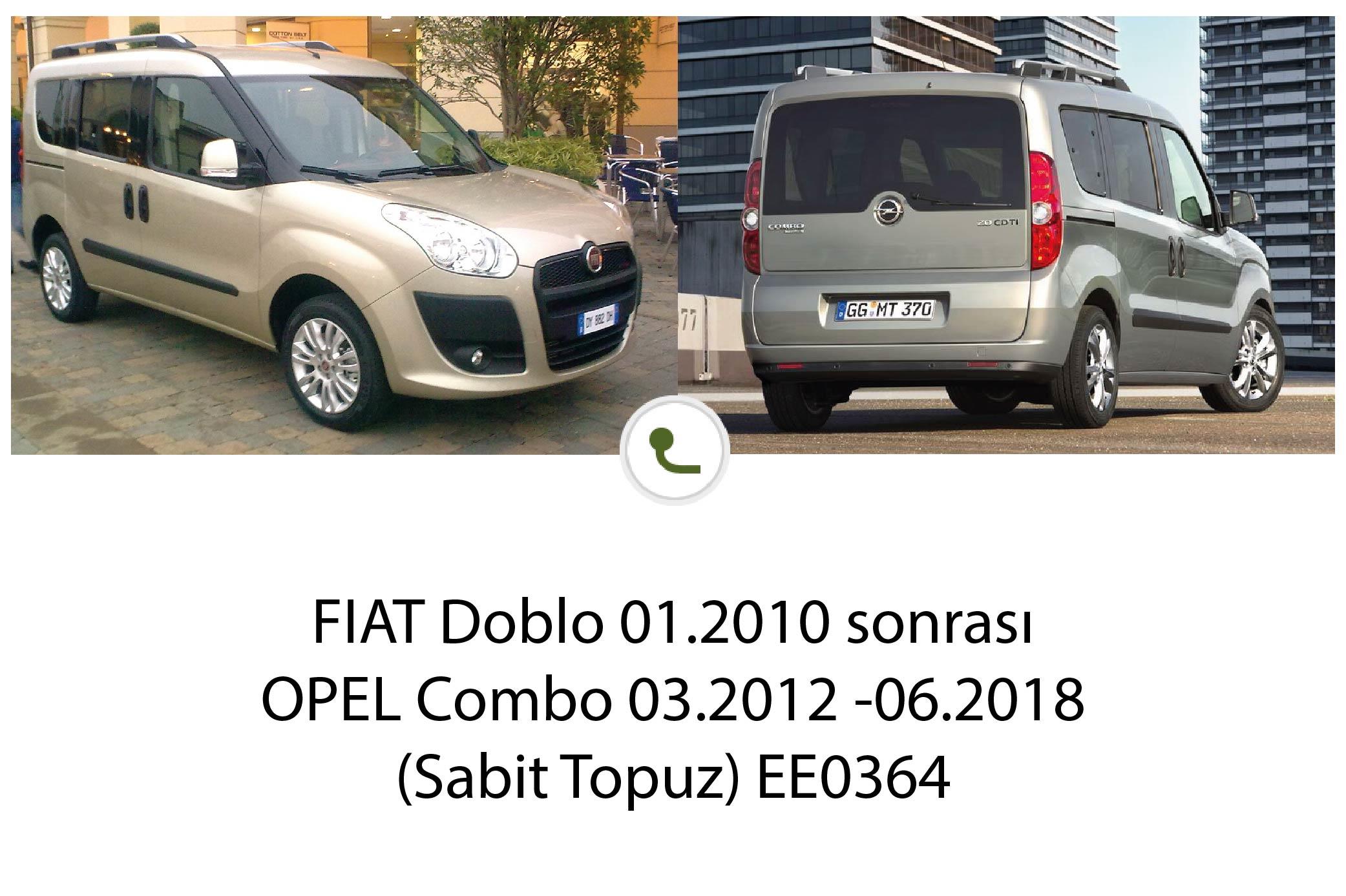 OPEL Combo   03.2012 -06.2018 (Sabit Topuz)