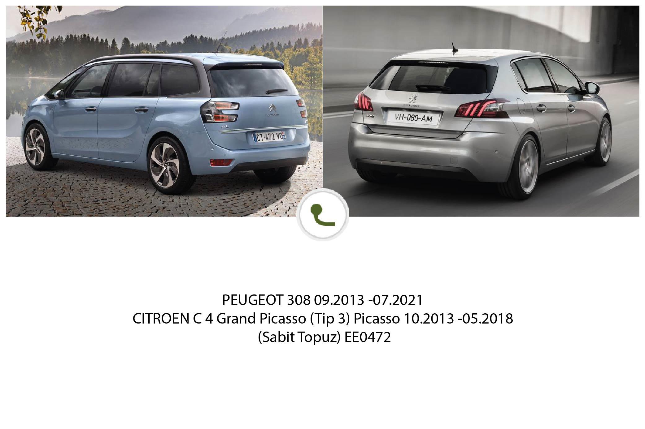 PEUGEOT 308   09.2013 -07.2021 (Sabit Topuz)