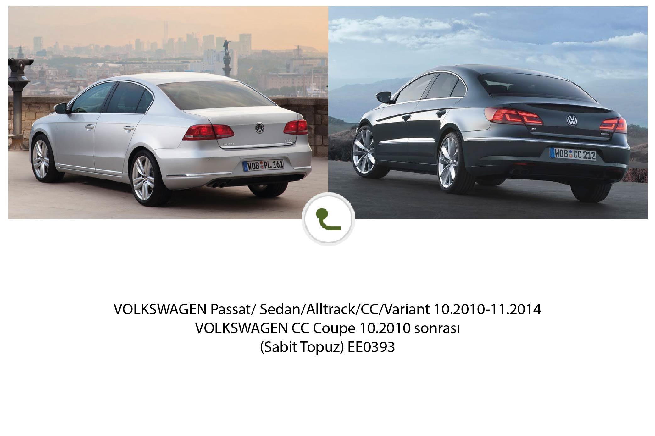 VOLKSWAGEN Passat Sedan/Alltrack/CC/Variant 10.2010 -11.2014 (Sabit Topuz)
