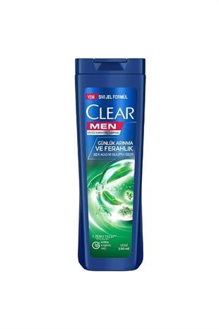 Clear Men Günlük Arınma ve Ferahlık Sedir Ağacı ve Okaliptus Özleri Kepeğe Karşı Etkili Şampuan 350 ml