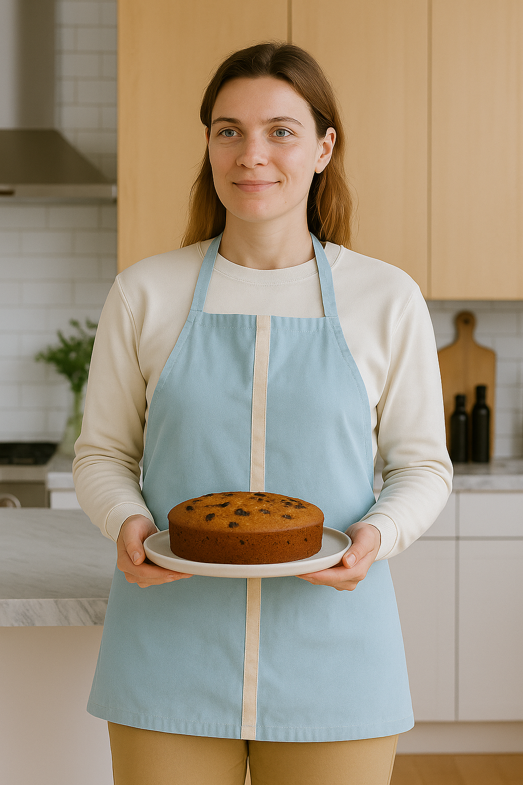 Mutfak Önlüğü Askılı Kalın Pamuklu Belden Bağlamalı Şef Masterchef Barista Önlüğü Mavi