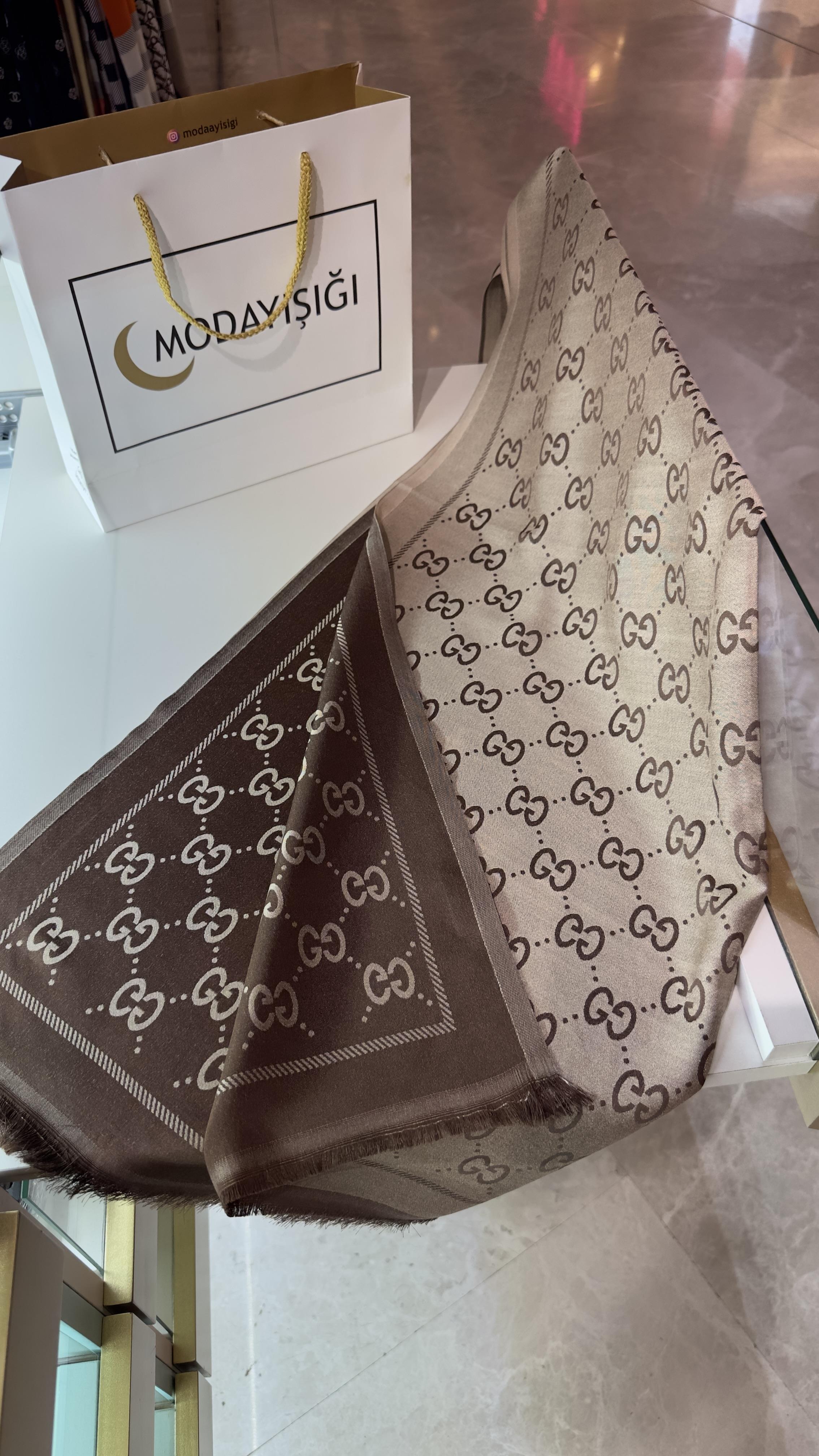 Pamuk İpek Şal Kahve