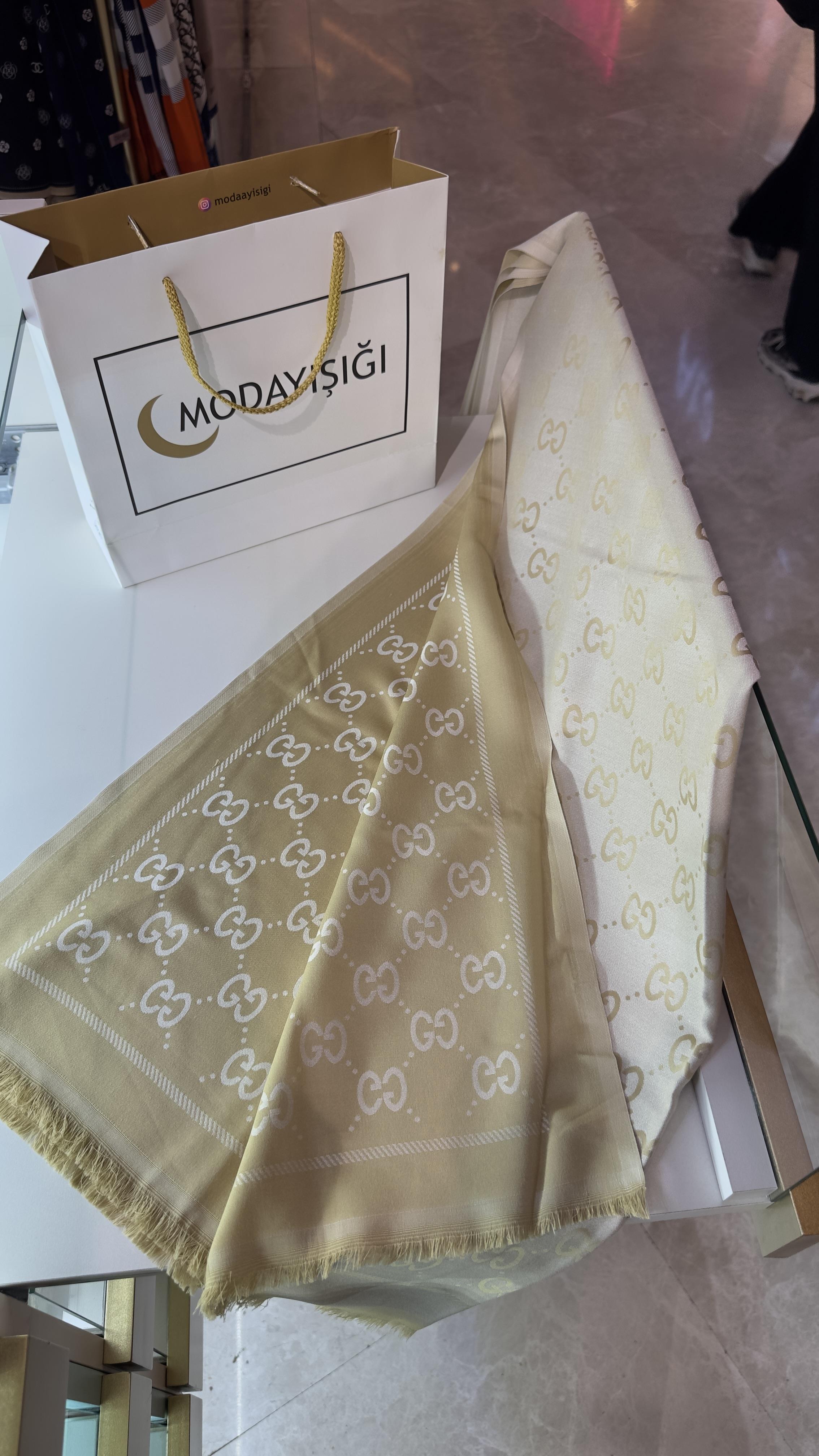 Pamuk İpek Şal Krem