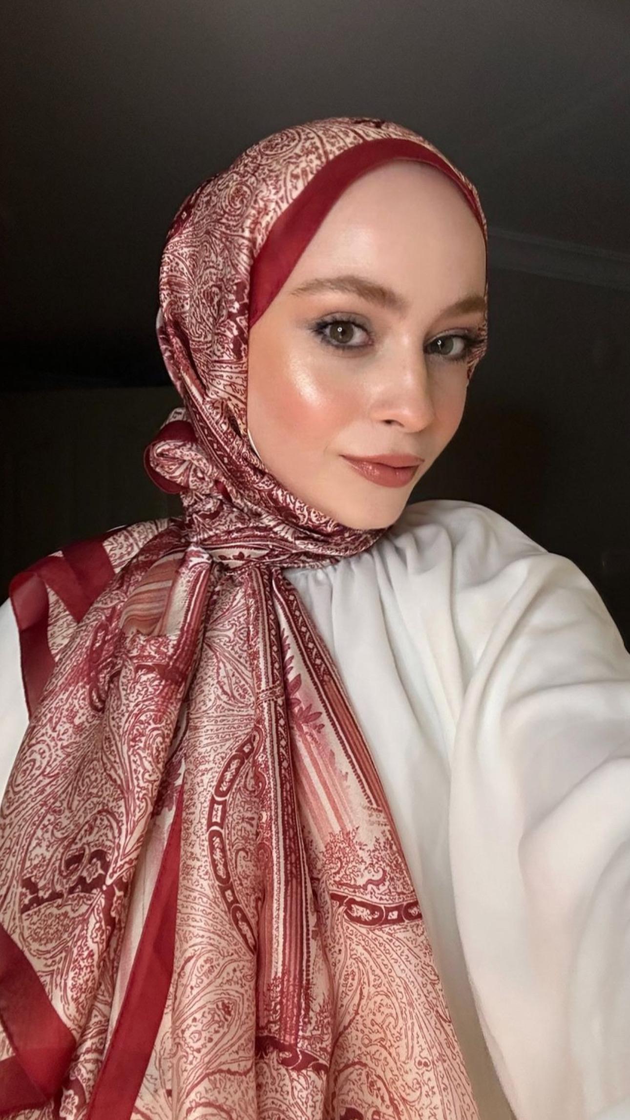 Kırmızı Vual İpek Şal