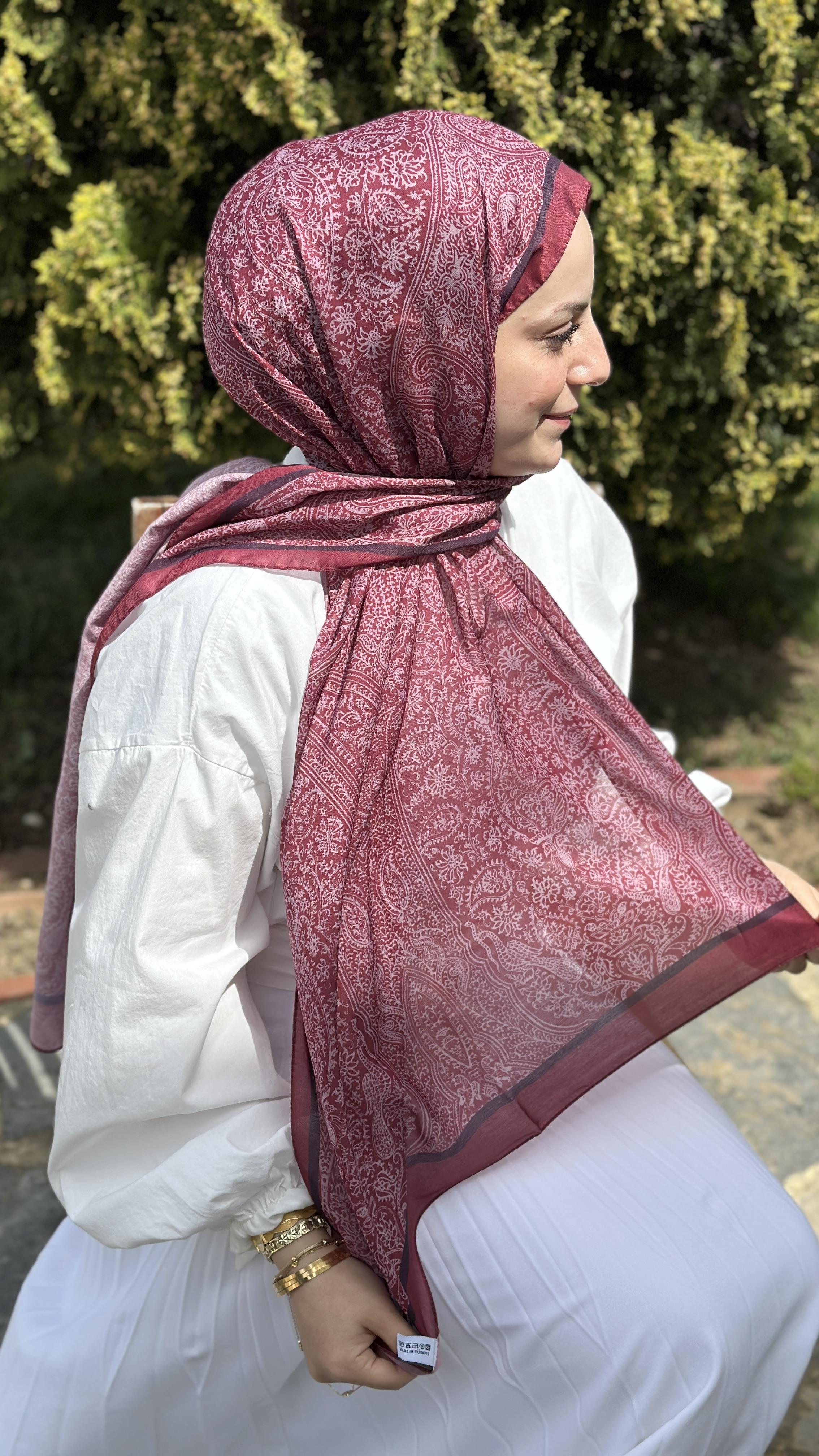 Luxy Desen soft pamuk Pembe Şal