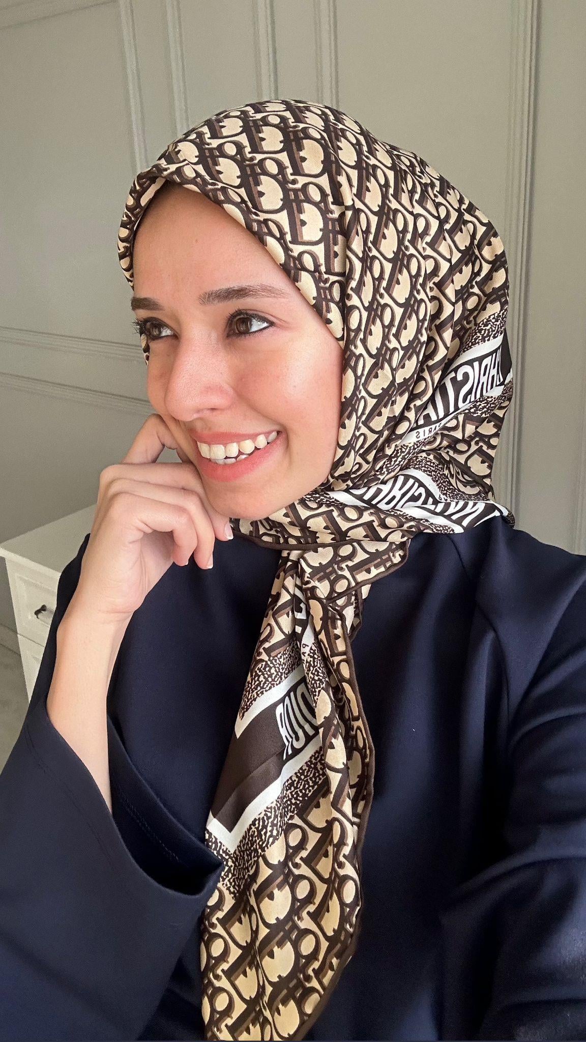 Marka Twill Kahve Eşarp